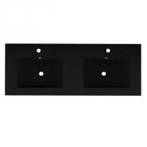 Plan vasque double Cérès 141x46cm Noir - OZE Réf. VAS-1400CER-N