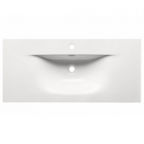 Plan vasque Garance 101x46cm céramique Blanc - O\'DESIGN Réf. VAS-GAR1000