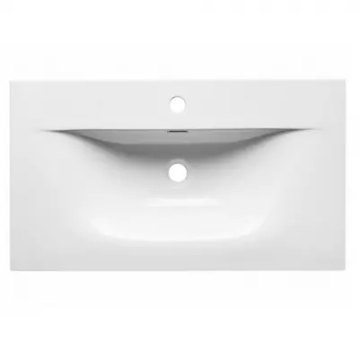 Plan vasque Garance 81x46cm c�ramique Blanc mat - O\'DESIGN R�f. VAS-GAR800-BM