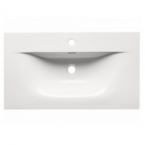 Plan vasque Garance 81x46cm céramique Blanc mat - O\'DESIGN Réf. VAS-GAR800-BM