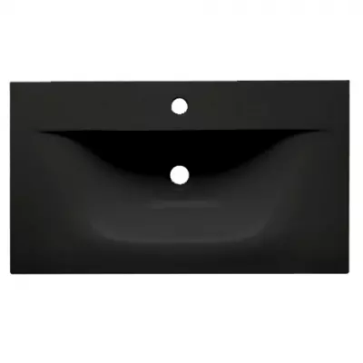 Plan vasque Garance 81x46cm c�ramique Noir mat - O\'DESIGN R�f. VAS-GAR800-NM