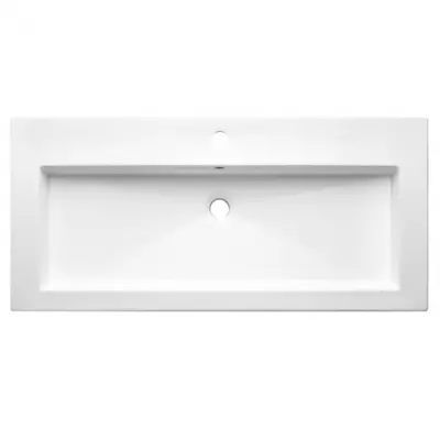Plan vasque Grego 101x46.5cm c�ramique Blanc - O\'DESIGN R�f. VAS-GRECO1000