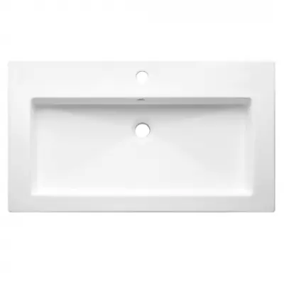 Plan vasque Grego 81x46.5cm c�ramique Blanc - O\'DESIGN R�f. VAS-GRECO800
