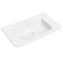 Plan vasque Indiana 120x48cm solid surface Blanc mat - OZE Réf. VAS-IND1200