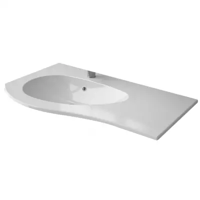 Plan vasque Mam 900 perc� 1 trou � gauche Blanc brillant - SALGAR R�f. 83876