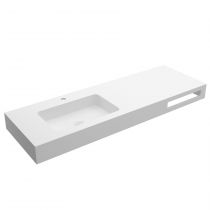 Plan-vasque sur mesure NAILA 1 vasque L.901-1200mm (avec ou sans porte-serviette / avec ou sans perçage robinet) - SALGAR 97820