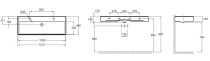 Plan-vasque Vivienne 120x46cm Blanc mat - Jacob Delafon Réf. EXBK112-BCM