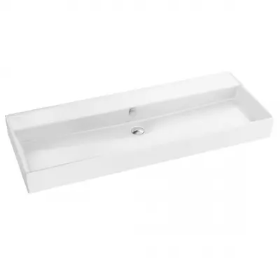 Plan-vasque Vivienne 120x46cm non perc� Blanc brillant - JACOB DELAFON R�f. EXBK102-00