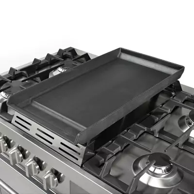Plancha en fonte �maill�e avec support en acier inox - STEEL R�f. DA-ST
