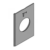 Plaque  bec bain  Laiton bross&eacute; pour installation avec mitigeur encastr&eacute; Grands Boulevards - Jacob Delafon 1413576-2MB