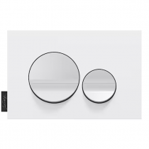 Plaque commande double touche Blanc brillant / Blanc mat - JACOB DELAFON Réf. E20859-00-MWH