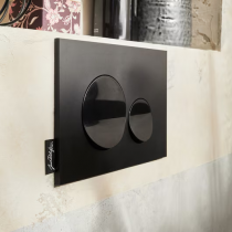 Plaque commande double touche Noir brillant / Noir mat  - JACOB DELAFON Réf. E20859-7-BMT