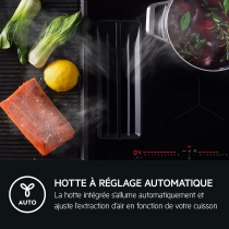 Plaque de cuisson aspirante 80cm A+ Noir - AEG Réf. TH84CB03FZ
