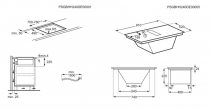 Plaque de cuisson aspirante 80cm A+ Noir - AEG Réf. TH84CB03FZ