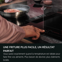 Plaque de cuisson aspirante 80cm A+ Noir - AEG Réf. TH84CC23CB