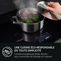 Plaque de cuisson induction 80cm 5 zones Noir - AEG Réf. NIG85M30AB