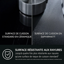 Plaque de cuisson induction Série 6000 FlexiBridge 60cm 4 foyers Noir - AEG Réf. TI64IG00FZ
