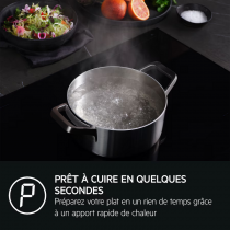 Plaque de cuisson induction Série 6000 FlexiBridge 60cm 4 foyers Noir - AEG Réf. TI64IG00FZ