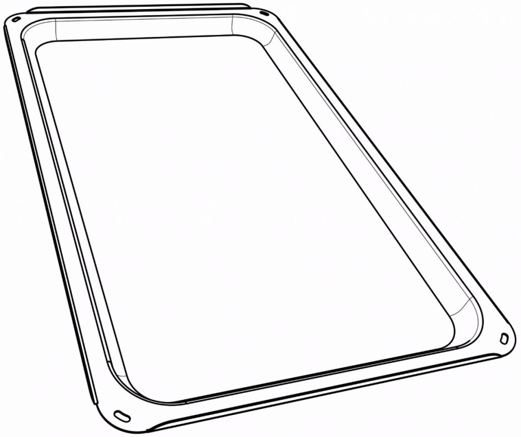 Plat classique pour four (530x405/455) et armoires - LACANCHE Réf. PLF530