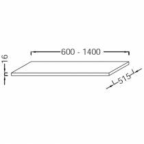 Plateau Odéon Rive Gauche 140cm Mélaminé - JACOB DELAFON Réf. EB2596-MM