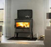 Poêle à bois / charbon TAI 11kW avec porte latérale - DOVRE Réf. TAI55M