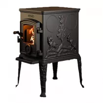Poêle à bois 101 CBS 5kW fonte laquée Noire - DOVRE Réf. 101CBS