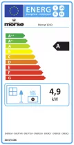 Poêle à bois 1010 4.9kW fonte Noir - MORSØ Réf. 64101021