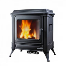 Poêle à bois 10kW noir - HARK réf. WINSTON