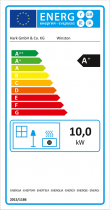 Poêle à bois 10kW noir - HARK réf. WINSTON