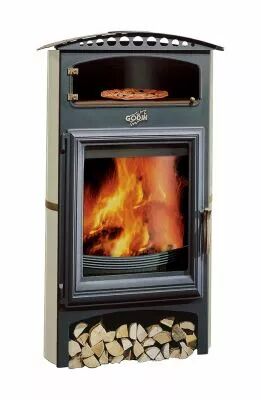Po�le � bois 14kW Le Br�lhaut 2 - Godin r�f. 364133 (remplace 364105)