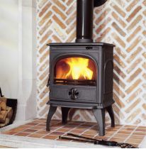 Poêle à bois 250 6kW fonte laquée Noire - DOVRE Réf. 250GM/B