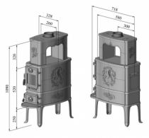 Poêle à bois 2B Classic 8kW fonte - MORSØ Réf. 64209421