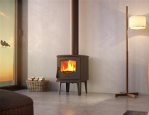 Poêle à bois 325 CB 6kW laqué Noir - DOVRE Réf. ROCK500WB/B