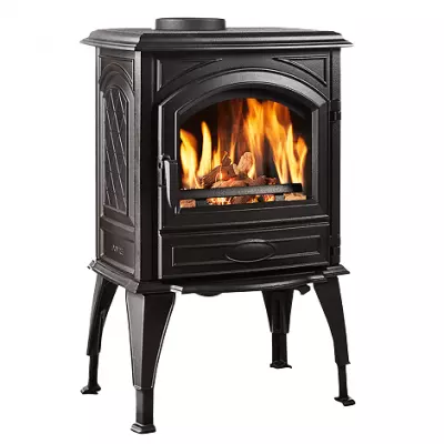 Po�le � bois 540W 6.5kW fonte laqu�e Noire - DOVRE R�f. 540W