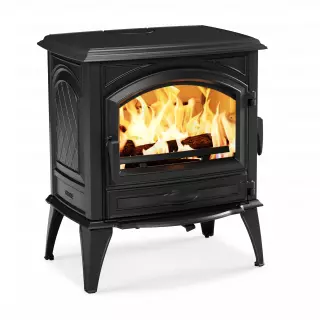 Po�le � bois 640WD 10kW fonte laqu�e Noire - DOVRE R�f. 640WD