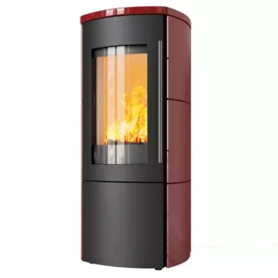 Po�le � bois 6kW fa�ade noire + habillage c�ramique ou st�atite - HARK r�f. 105 GT ECOplus
