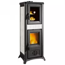 Po&ecirc;le &agrave; bois 7.3kW Gemma Forno 165 Ceramica Elegance Blanc infinity - LA NORDICA R&eacute;f. 3009301