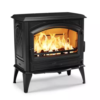Po�le � bois 760WD 12kW fonte laqu�e Noire - DOVRE R�f. 760WD