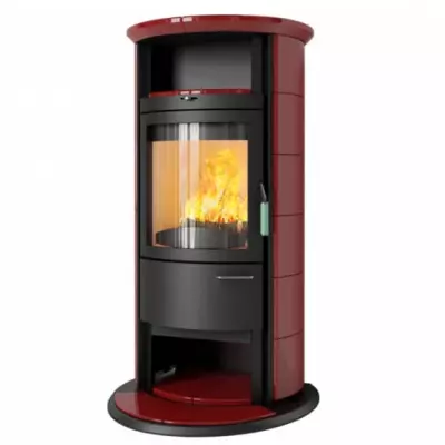 Po�le � bois 8kW fa�ade noire + habillage c�ramique ou st�atite - HARK r�f. 17 NH GT ECOplus