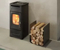 Po&ecirc;le &agrave; bois 9.3kW Larissa .16 Noir Anthracite - LA NORDICA R&eacute;f. 3002630