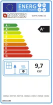 Po&ecirc;le &agrave; bois 9.7kW  Isotta Forno .16 Noir anthracite - LA NORDICA R&eacute;f. 3002440