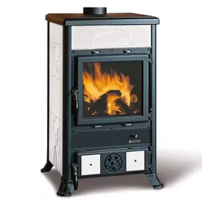 Po�le � bois 9kW Rossella R1.16 ceramica Liberty Blanc infinity - LA NORDICA R�f. 3004101