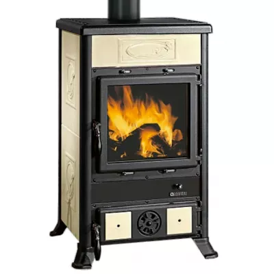 Po�le � bois 9kW Rossella R1.16 ceramica Liberty Panna - LA NORDICA R�f. 3004102