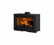 Poêle à bois à poser Godin Le Privas 660221 7.5kW Peint Noir