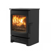 Poêle à bois Aire 3 3.7kW sur socle bas - CHARNWOOD Réf. 009/AIRE03LS