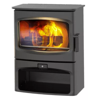 Po�le � bois Aire Intelligent 400 I-Blu 4.9kW sur b�cher - CHARNWOOD R�f. 009/AIRE-400SS-GB noir (autres coloris en option)