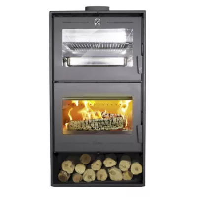 Po�le � bois Altea 7kW acier Anthracite - LACUNZA R�f. 3000000127896