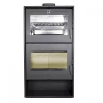 Poêle à bois Altea 7kW acier Anthracite - LACUNZA Réf. 3000000127896