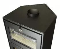 Poêle à bois Altea 7kW acier Anthracite - LACUNZA Réf. 3000000127896