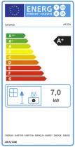 Poêle à bois Altea 7kW acier Anthracite - LACUNZA Réf. 3000000127896